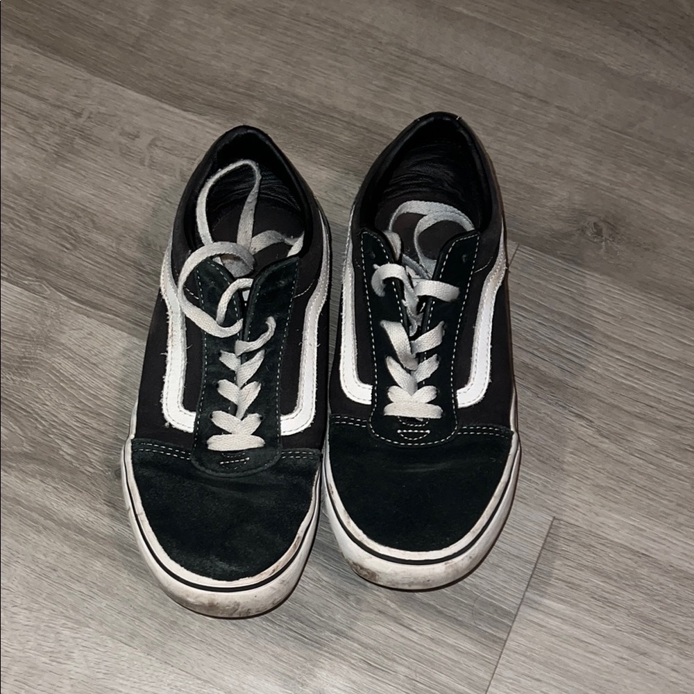 Vans Black and White Kids Sneakers